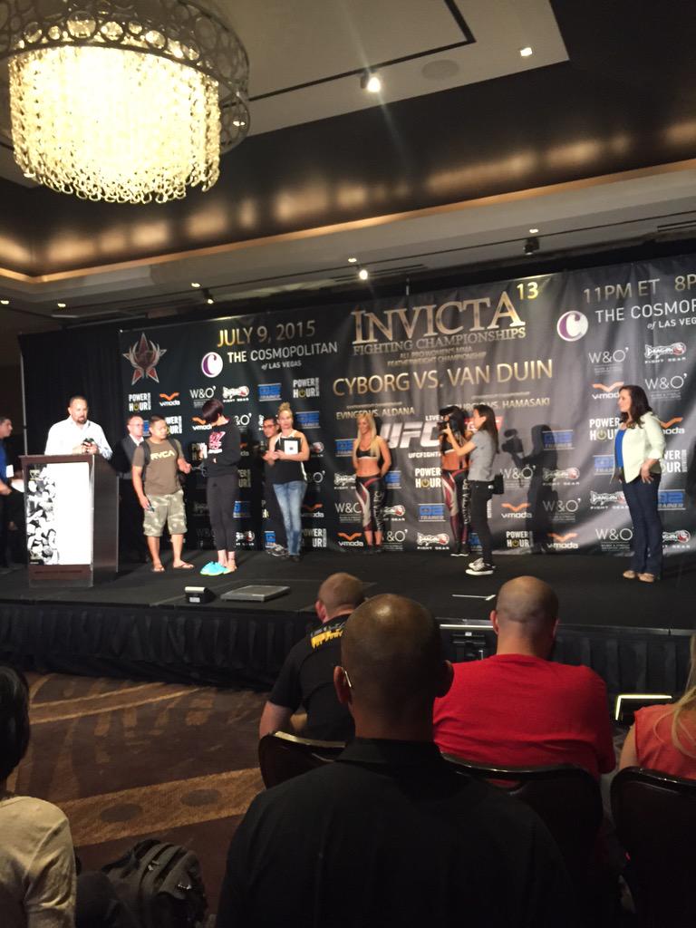 <a href="/InvictaFights/">Invicta FC</a> weigh ins just started!