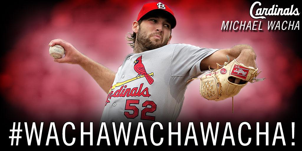 Cardinals's tweet photo. .@MichaelWacha is cruising! He’s retired 9 straight while issuing just one walk across 3 scoreless frames. http://t.co/V7cuBvCf5D