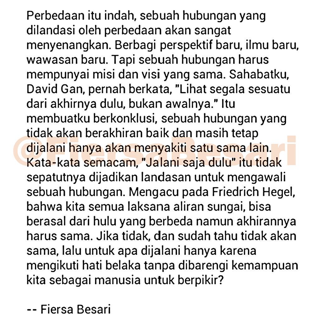  Fiersa  Besari  on Twitter Kata kata  semacam jalani saja 