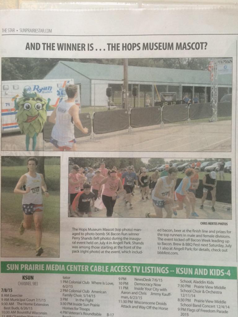 Hoppytime's tweet photo. I won! Thanks @sunprairiestar #behoppy #baconrun @BaconBrewBBQ here I come. http://t.co/F2zT5ZnBN5