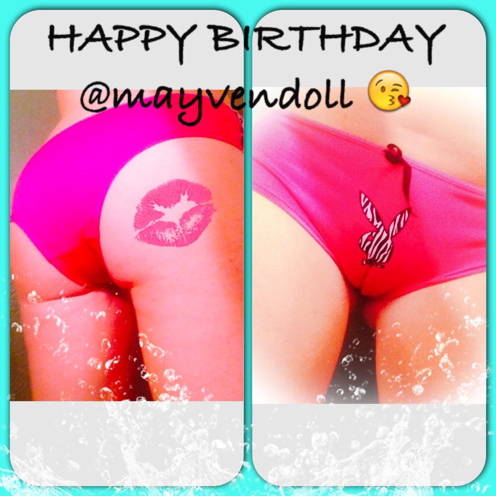 Wishing one sexy lady a happy birthday! @MayvenDoll #ass #UCGN #kisses http://t.co/MC45iPa8AK