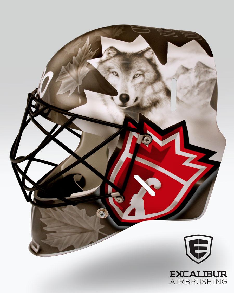 ED_ARTWORKS's tweet photo. Awesome new lid for FHC Goalie @Kaitwillrock @TeamCanada @FieldHockeyCan #OurTurfOurTime #NowOrNever #TO2015 http://t.co/0KOcKBOeqx