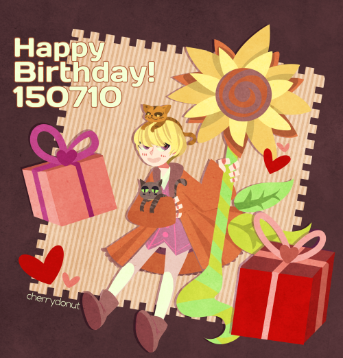 [FANART] 150710 Happy Birthday Kim Heechul cr. Cherry Donut  