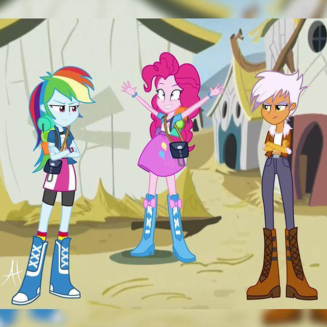 Pinkie Pie X Rainbow Dash Human