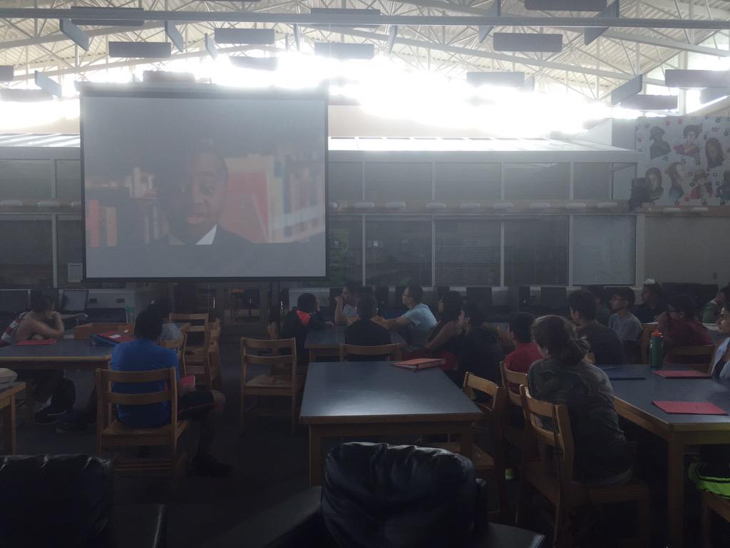 nickirkp's tweet photo. What better way to talk about the power of one to change the world? @iamkidpresident #NSSLead #sd36learn http://t.co/ydv9HeSWYF