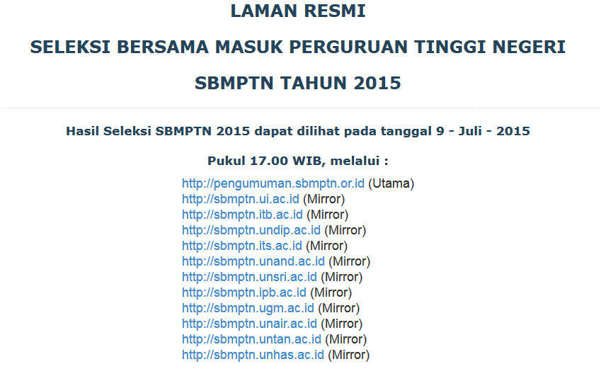 ITHelpdeskUNAIR's tweet photo. Sore pkl 17.00 ini pengumuman #SBMPTN 2015. Smoga keterima d Unair u/k kawan2 SMA yg mendaftarkan pilihannya d Unair. http://t.co/F1ORpbRj3g