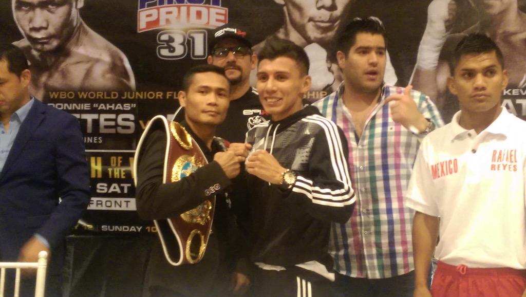 El primer cara a cara banda, vamos por Nietes.