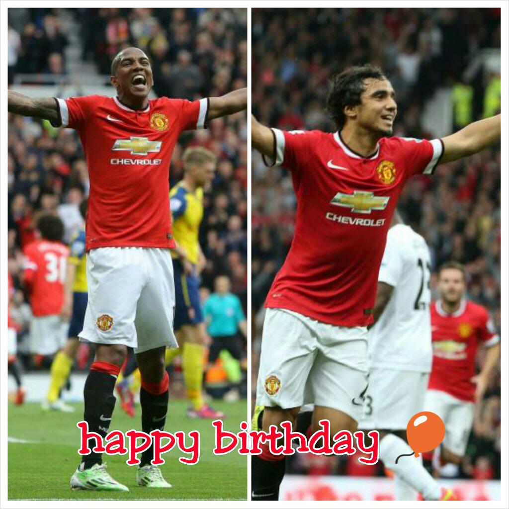 Happy birthday to both Ashley Young (30) and Rafael (25)!     