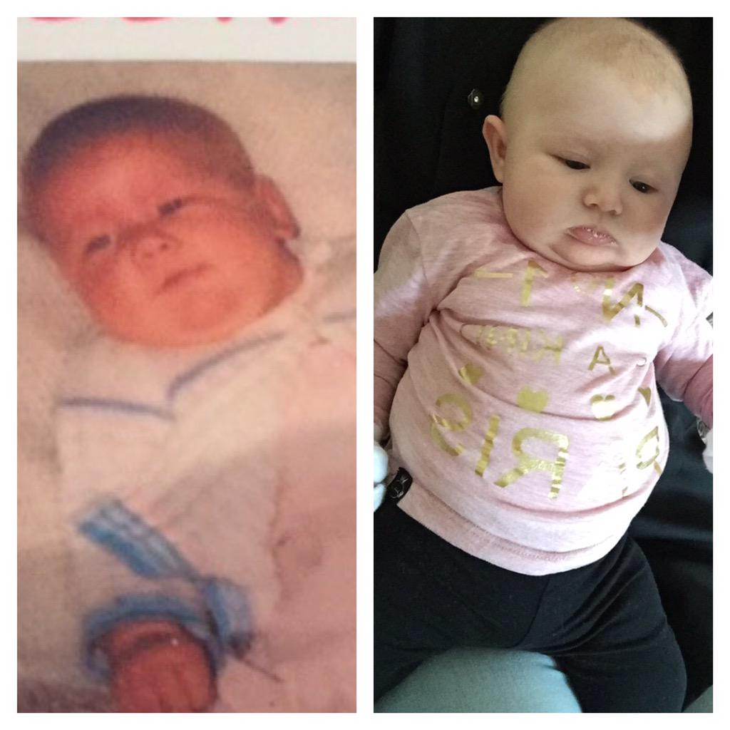 ST_CME's tweet photo. How much does my niece look like me when I was a baby? #FatFaces #ChubbyBubbies #Townsley http://t.co/TXZW7k5JFv