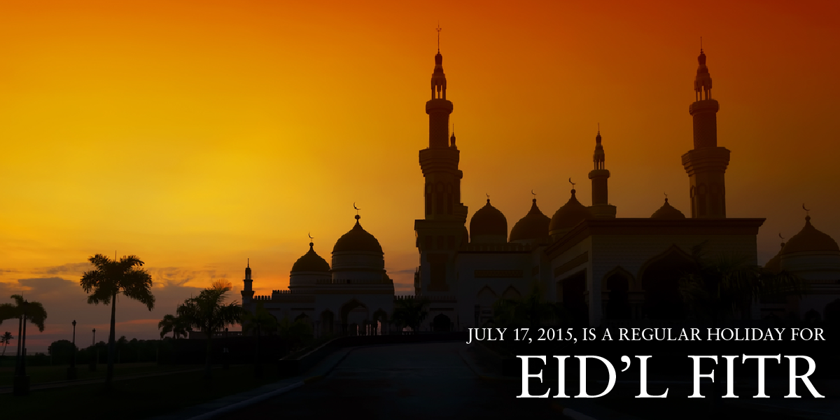 govph's tweet photo. #walangpasok • July 17, 2015, Friday, is a regular holiday throughout PH for Eid'l Fitr: http://t.co/vex6T37hJs http://t.co/CKfbW4hTHo