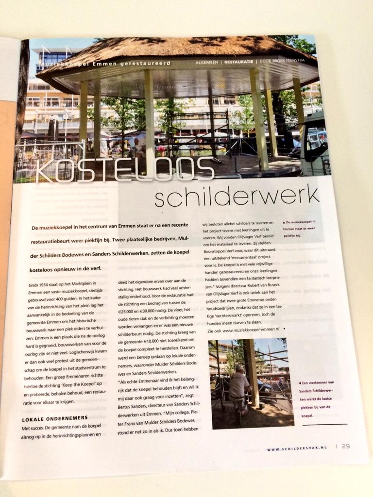 Schildersbedrijven <a href="/mulderschilders/">pieter franx</a> en Sanders in de picture over hun betrokkenheid bij de Koepel. 👍🏻