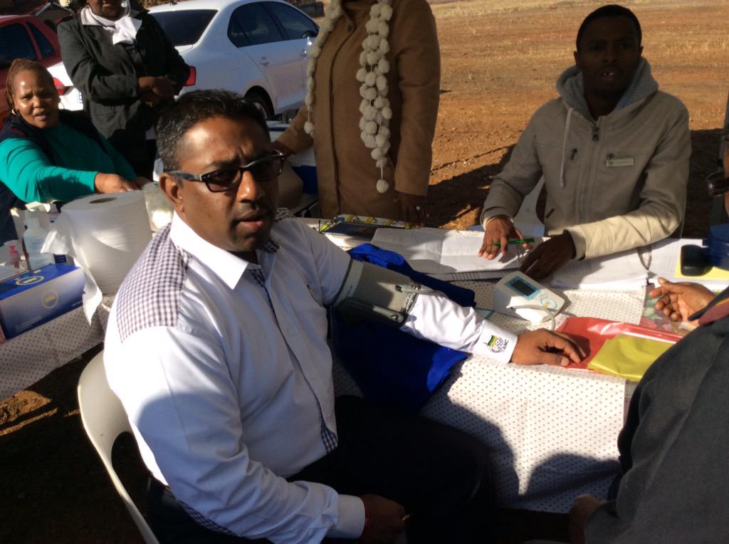 CityTshwane's tweet photo. #HealthyLiving Our healthy MMC's testing for BP. #OperationKukaMaoto #ServiceOnSite #LadySelbrone http://t.co/54FwlbZakn