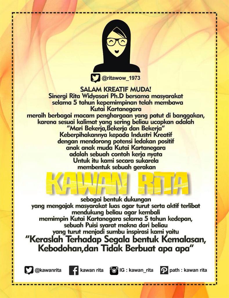 "SALAM KREATIF MUDA" #kawanrita <a href="/ritawow_1973/">Rita Widyasari</a> <a href="/saling_share/">Saling Share</a>