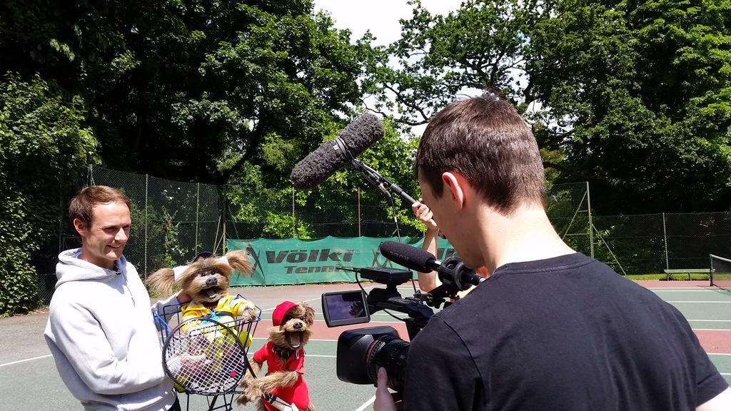 Fantastic Tennis training with CBBC <a href="/HackerTheDog1/">Hacker The Dog</a> and <a href="/DodgeTheDog/">Dodge The Dog</a> <a href="/PownallParkLTC/">Pownall Park Tennis</a> #Wilmslow #GetInspired #tennis