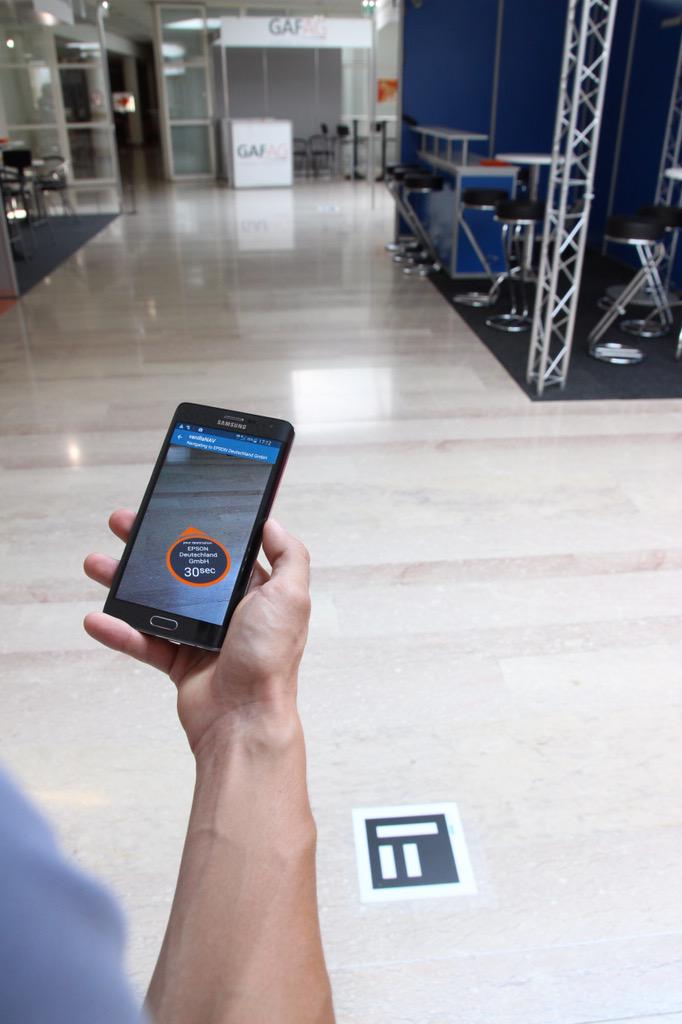 vanillaNAV's tweet photo. Get the vanillaNAV app, it guides you inside #agit2015. Select a room or event, scan a floor marker and go! http://t.co/ze8qrmvLfD