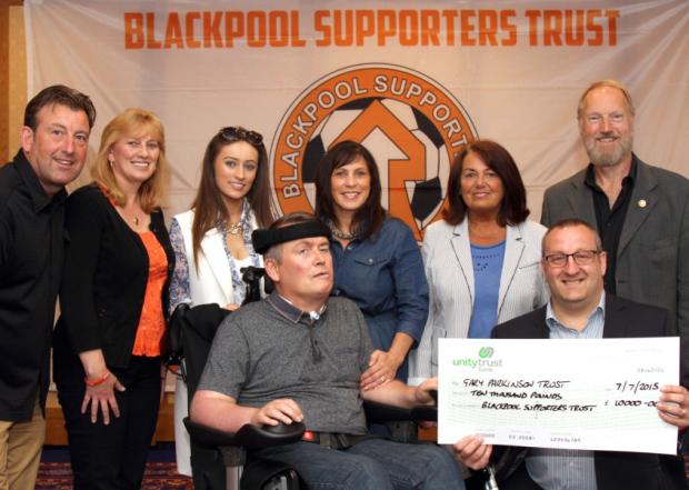 Gary Parkinson thanked Pool supporters and former players for their gesture. <a href="/GaryParkyTrust/">Gary Parkinson Trust</a> blackpoolgazette.co.uk/sport/blackpoo…