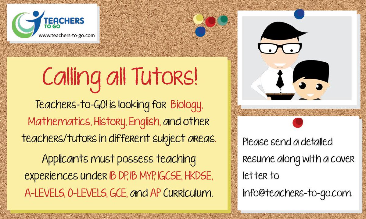 OurTeacherstoGO's tweet photo. Calling All Tutors!
http://t.co/FcLdTBUz3X

#OnlineTutors #OnlineTeachers #Education #Tutors #Teachers http://t.co/FU9hqQyFt8