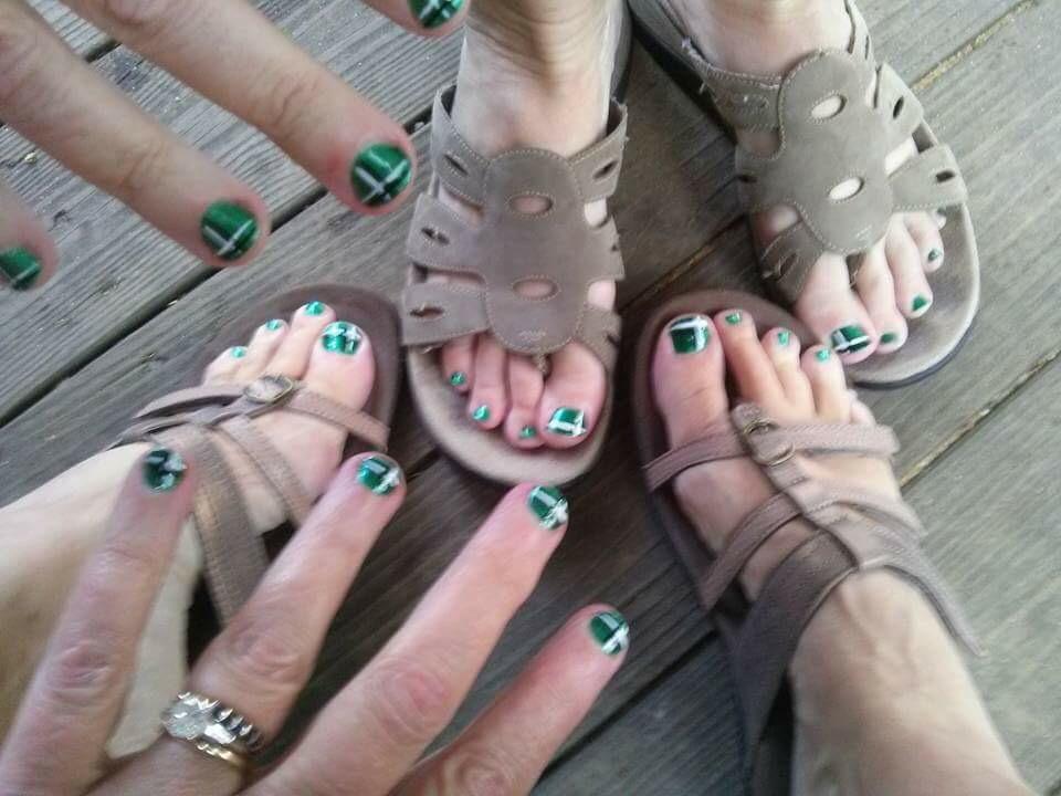 mcleanscotland's tweet photo. Our McLean girls across the pond sporting McLean tartan nails @marlavelous #scottishpride http://t.co/tok6Iv2vc8