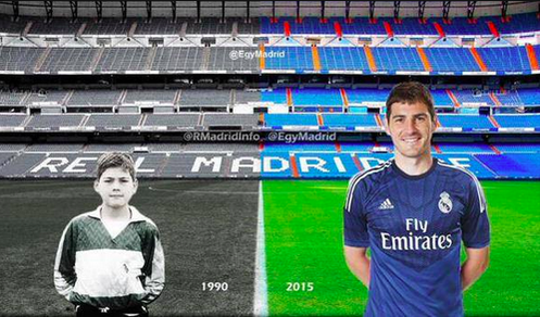 TheClubPark's tweet photo. Iker Casillas - 25 years at Real Madrid. Legend. http://t.co/81qxktoZlG