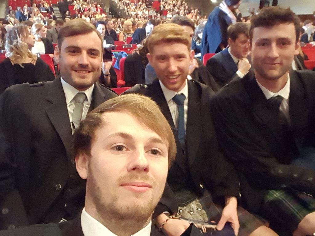 rosstait91's tweet photo. University? Completed it mate. #Abertay15 http://t.co/BiPtPuy9og