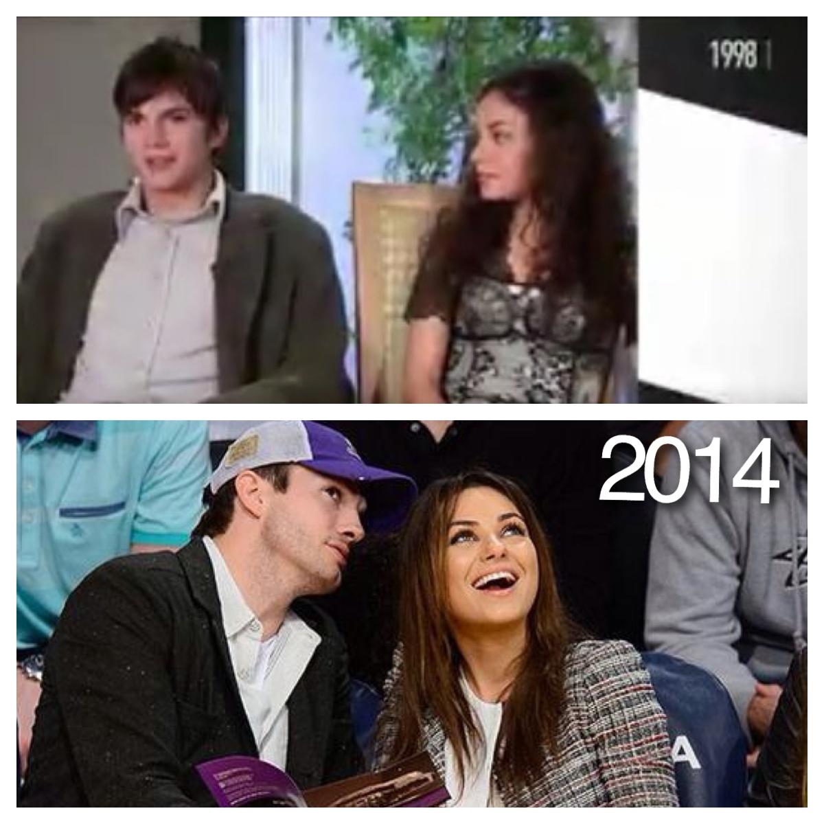 Mila Kunis And Ashton Kutcher Then And Now