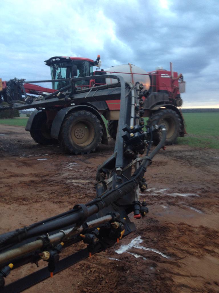 johngbennett's tweet image. A slight altercation with a tree prematurely ends the days spraying