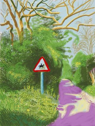 Happy Birthday to David Hockney now exposed at the Galerie Lelong New York till 24.07  