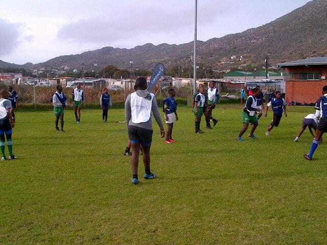 Having an awesome time here at Vuka rugby, the Springboks graced us with their presence. #Laureus #Vukarugby