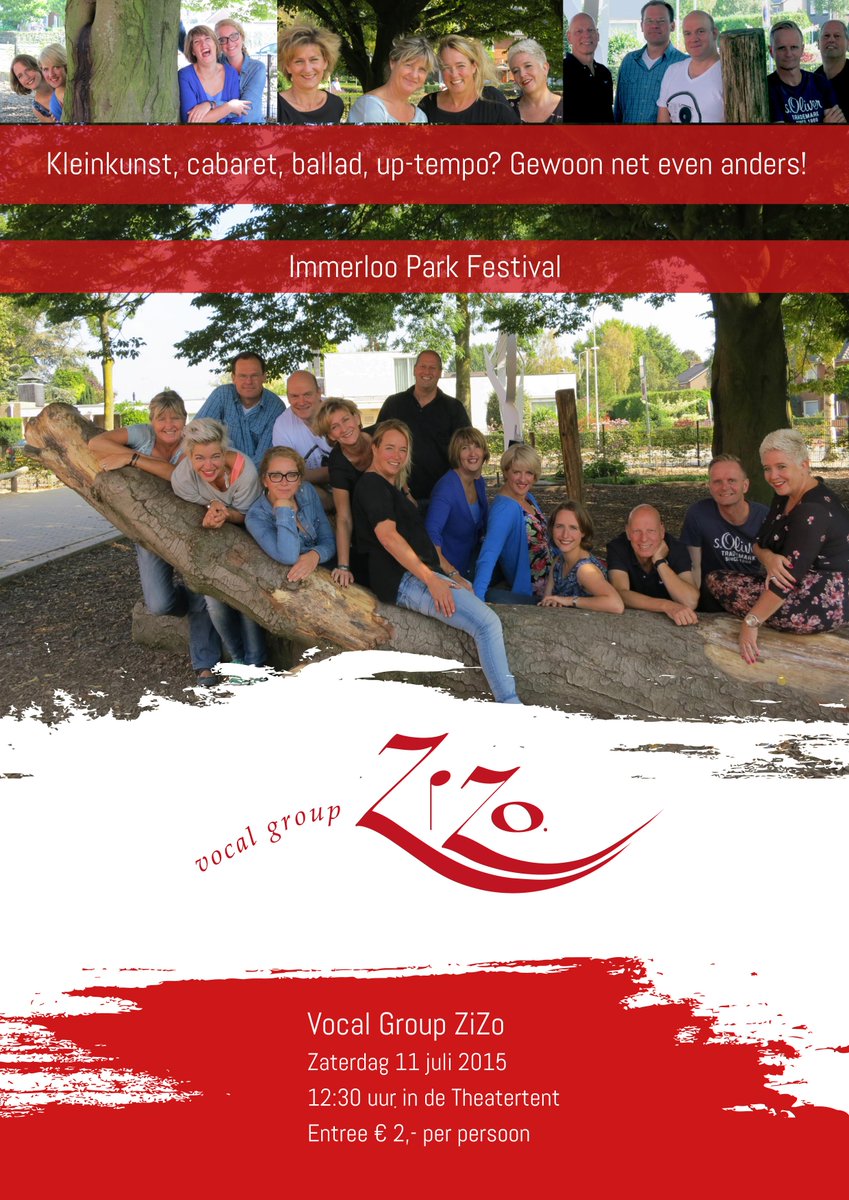vgzizo's tweet photo. Zaterdag 11 juli, 12:30 uur op het Immerloo Park Festival.
#VocalGroupZiZo #ImmerlooParkFestival #Arnhem #Huissen http://t.co/xYRXE4ax3j