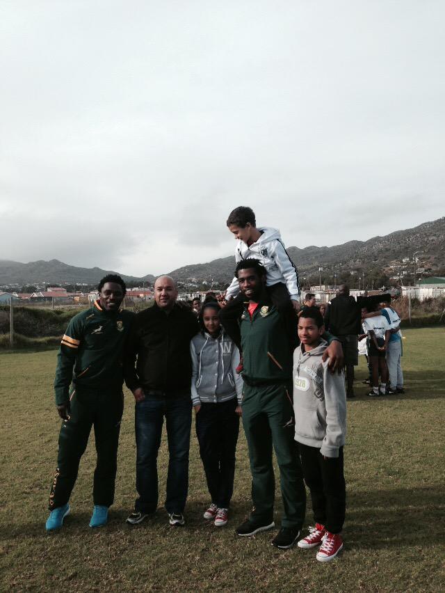 GitaCarroll's tweet photo. Springboks at VUKA Rugby. #sport4good in action. @LaureusYES http://t.co/eO6f4xSl9s