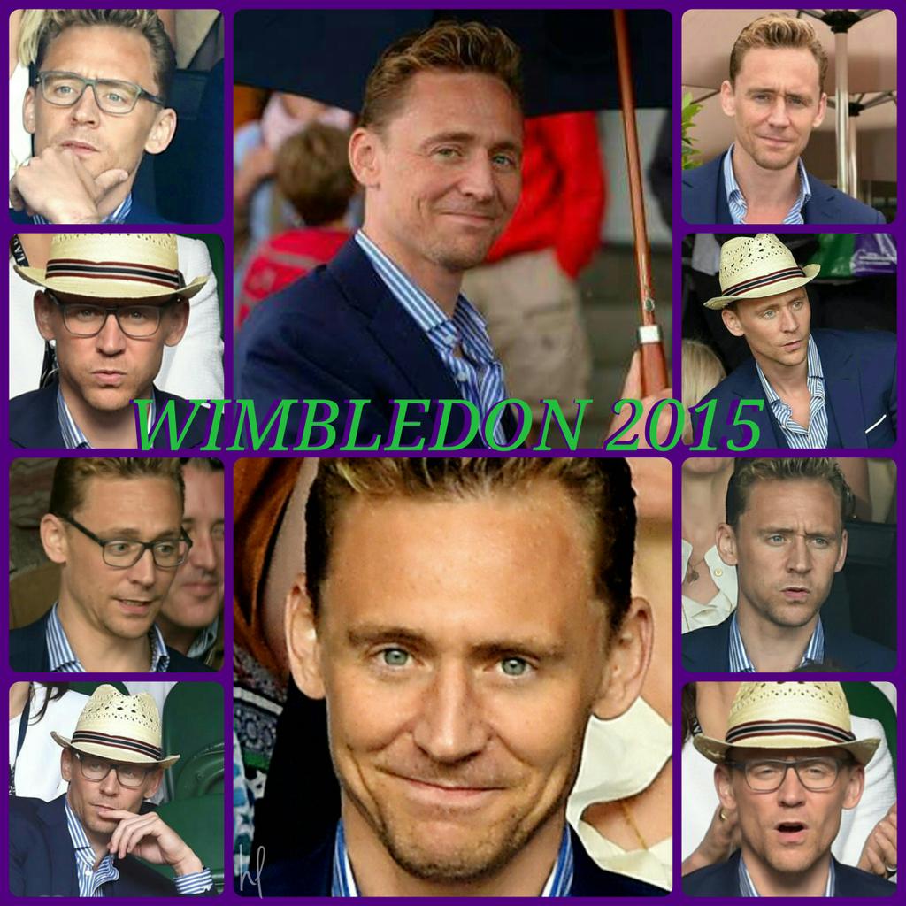 HiddlestonLuvr's tweet photo. A Day For The Record Books
#TomHiddleston #Wimbledon2015 
#PiperEdit http://t.co/sx0qIuvgEd