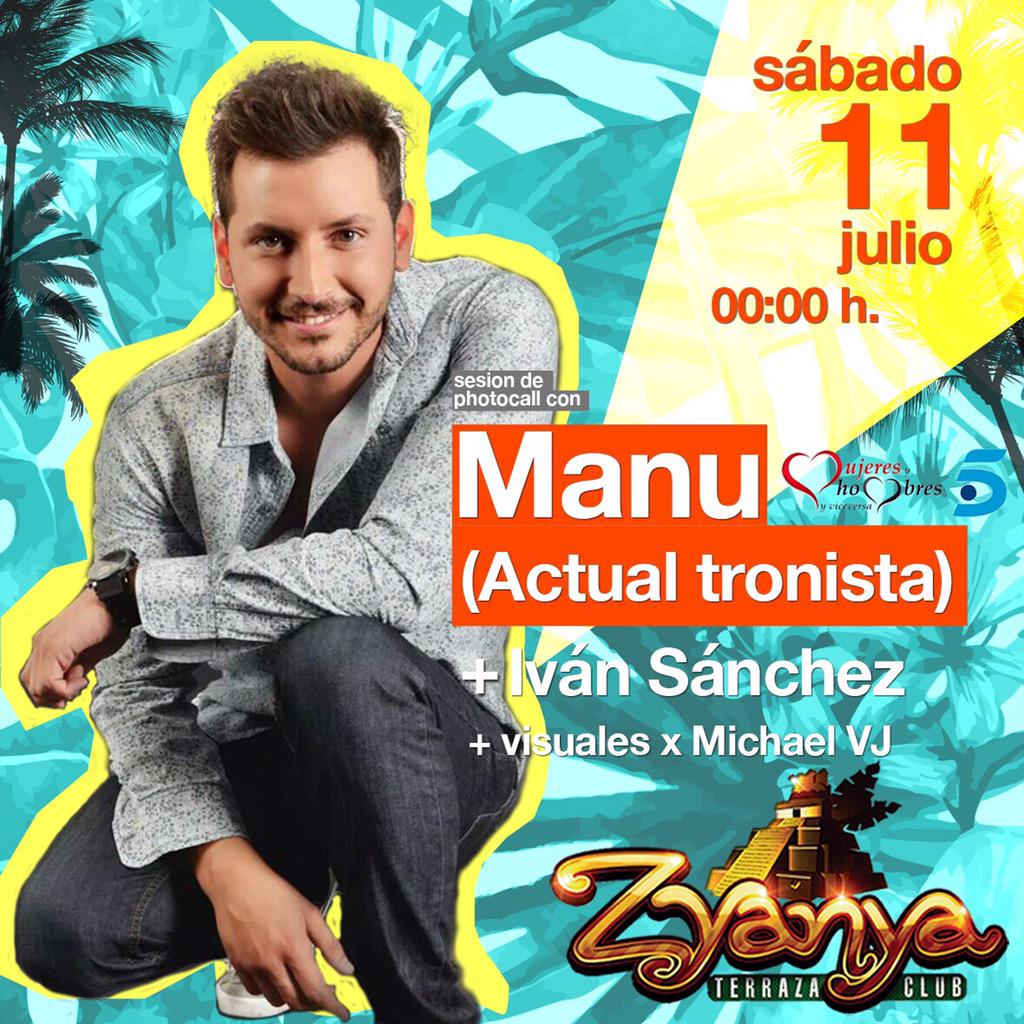 Este sábado 11 julio en terraza Zyanya
<a href="/Manu_LB_/">Manu Lombardo</a> de MHYV