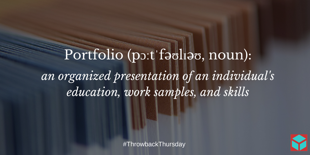 MomentBoxApp's tweet image. The digital #Portfolio harks back to the files which were used to preserve samples of one's work. #ThrowbackThursday