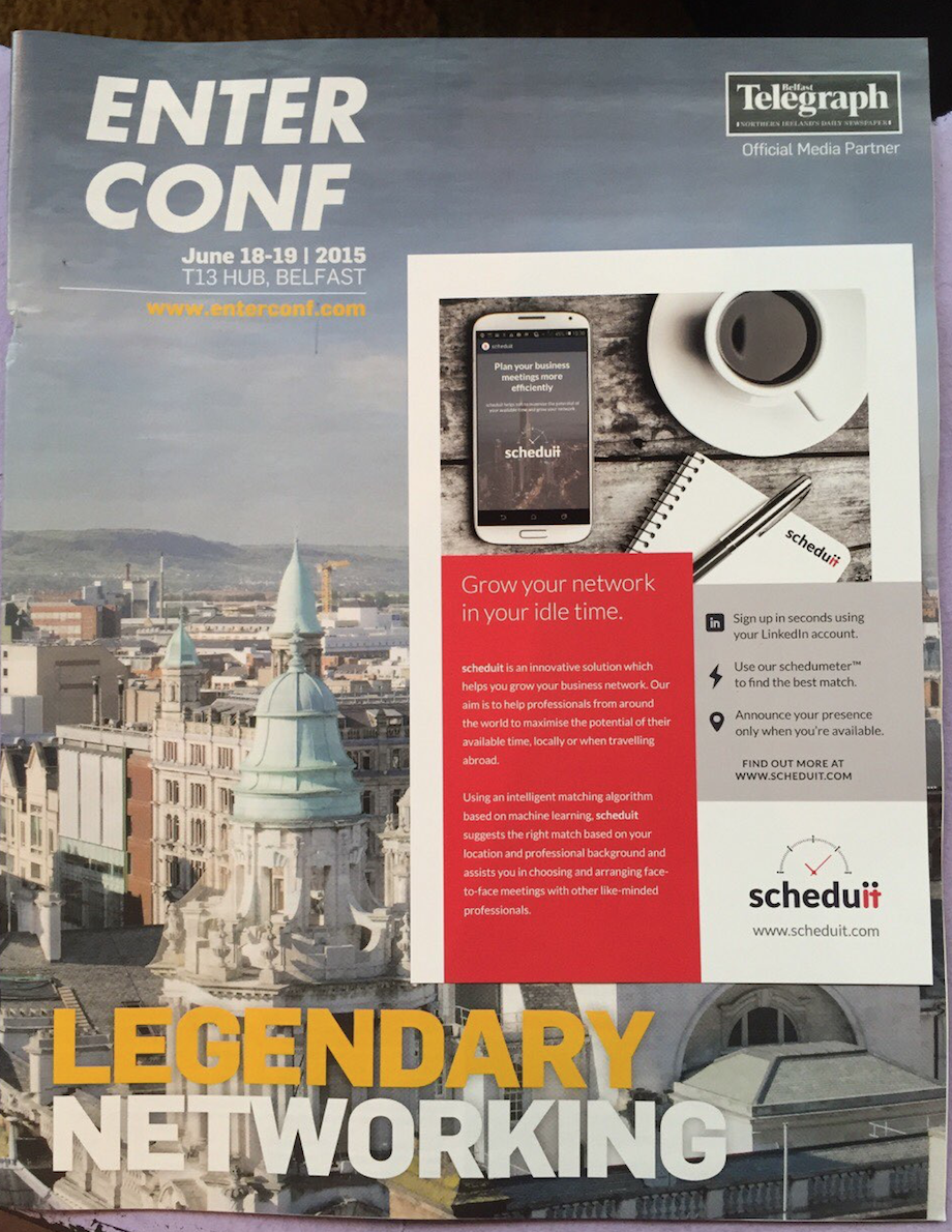 scheduit's tweet photo. Hey Josh @Thekilmurrykid ,Check out scheduit's post on #EnterConf. Cant wait for #websummit http://t.co/xBKv7aU1C8 . http://t.co/npe0FtxJfY