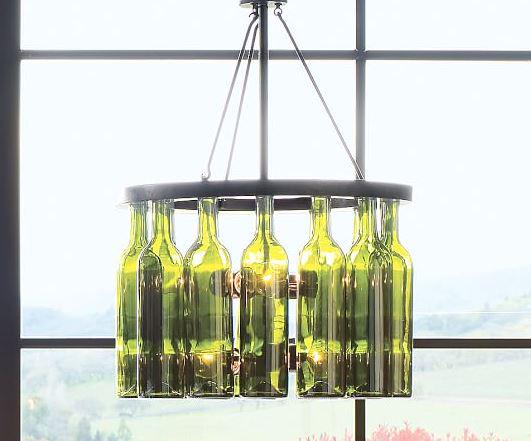 leohotelsukire's tweet photo. What do you think of our funky chandeliers in @JurysBirmingham? Can you guess how many wine bottles in it? #Upcycle http://t.co/4qZ97YicJX