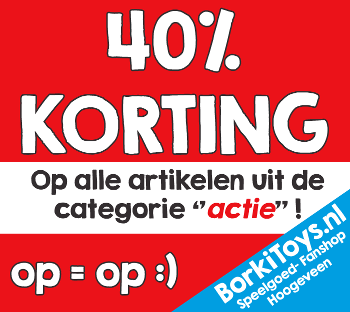 40% KORTING op alle artikelen uit de categorie ''actie'' ! #Speelgoed #Hoogeveen #Drenthe borkitoys.nl/speelgoed-aanb…