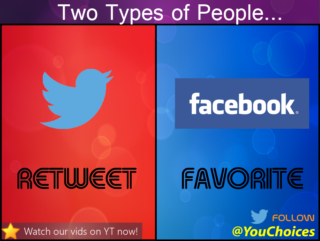 YouChoices's tweet image. Twitter or Facebook?