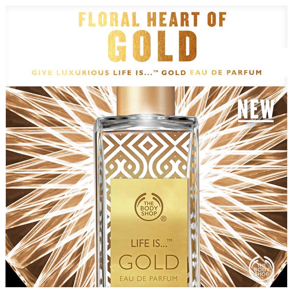 Lagi suka banget sama aroma life is gold dari <a href="/thebodyshopindo/">The Body Shop Indo</a> ini, elegant and classy!