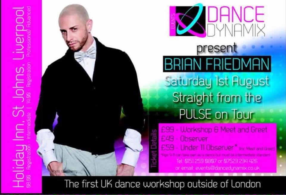 Can not wait.... 3 weeks till our <a href="/brianfriedman/">Brian Friedman</a> workshops.... Who's coming???