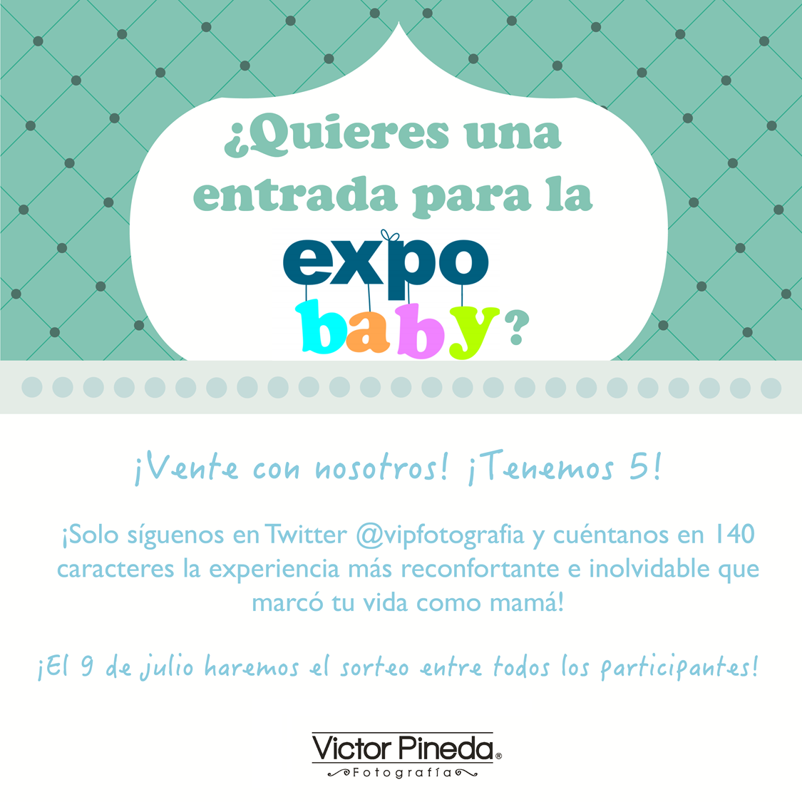 ¡Hay oportunidades que no puedes dejar pasar, un entrada gratis a la <a href="/ExpoBaby/">ExpoBaby</a> es una de ellas! ¡Participa hasta hoy!