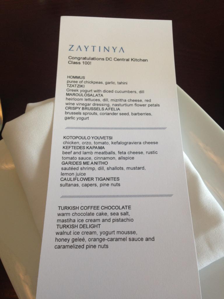 dcck's tweet image. #Class100 is celebrating with a graduation lunch hosted by @chefjoseandres @ZaytinyaDC today!