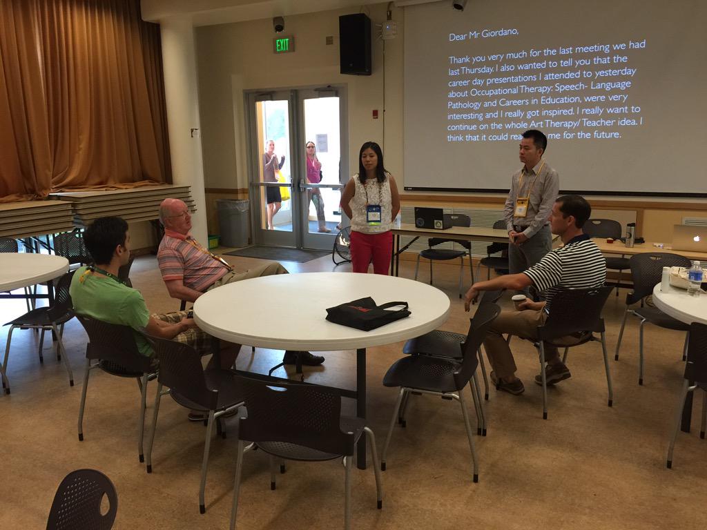 glonchina's tweet photo. Final prep before our 8:45 session. Come watch clips of video interviews with intl students. In LLC 101. #OACAC2015 http://t.co/XeK8yoWb4j