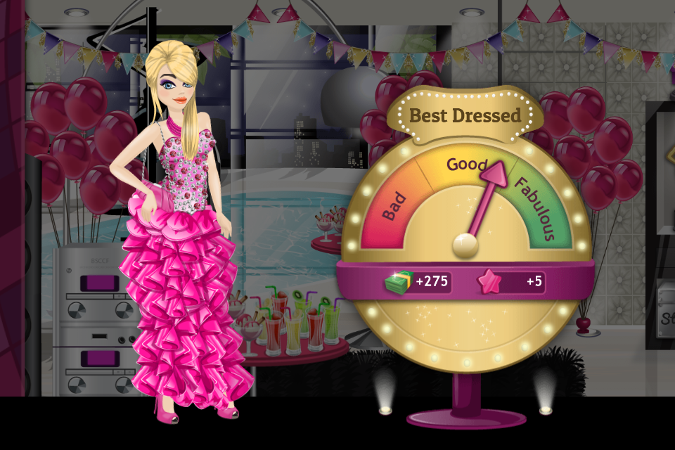 Oh, wow! It seems I’m the best dressed at the party! #SUPERSTARLIFE https://itunes.apple.com/us/app/superstar-life/id747977899?mt=8 …