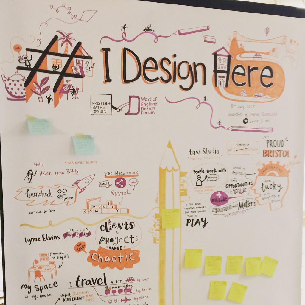 home_in_bristol's tweet photo. We also loved the live illustration from the #IDesignHere event by @Laurie_S_art love the # 🙌🏻 #feelinginspired http://t.co/jKM7Bo2HUX