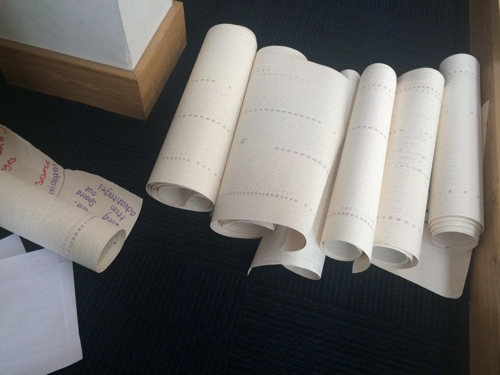 leepfwd's tweet image. Off-spec wallpaper leftover from recycling trials with @GrahamandBrown was put to good use yesterday! #ecoconference