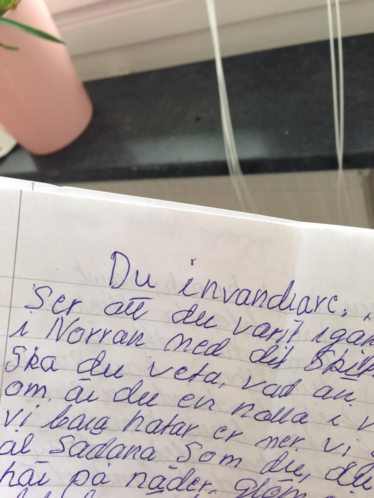 Sakine's tweet image. Så artig, denna farbror..