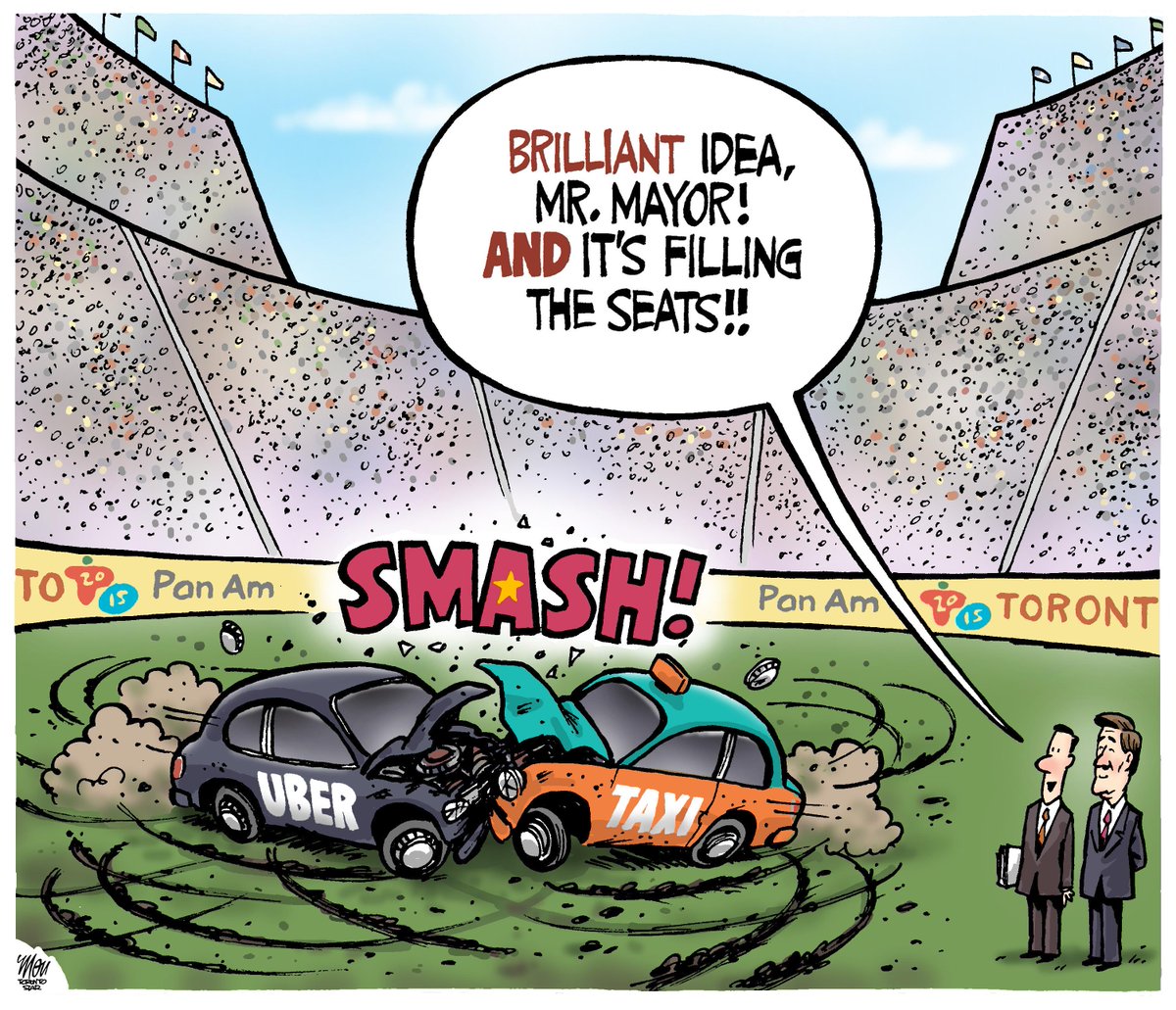 uber vs taxi today s topoli cartoon in torontostar