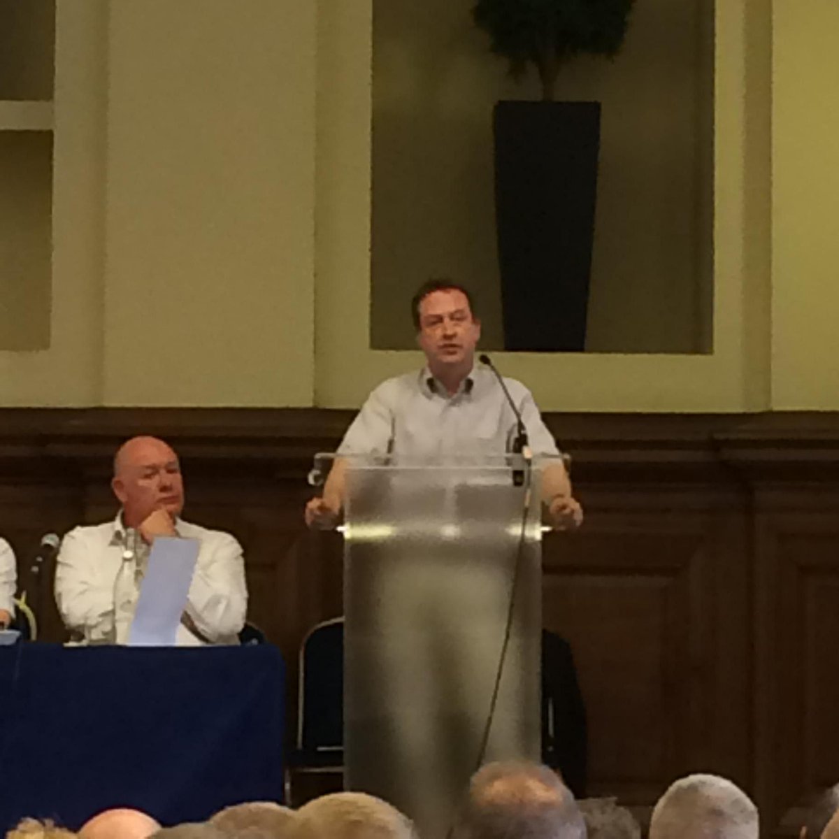 #Peoplespost Ray Ellis "we have a political environment which favours privatisation and profit before public service"