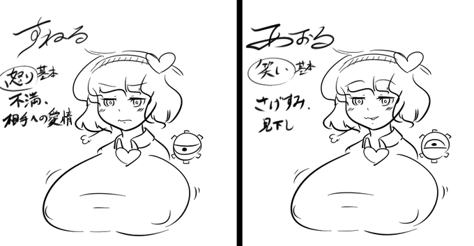 @unforgivenkgs こんな感じでどうかな…♥
基本の表情から派生させるといいんじゃないかな…♥ 