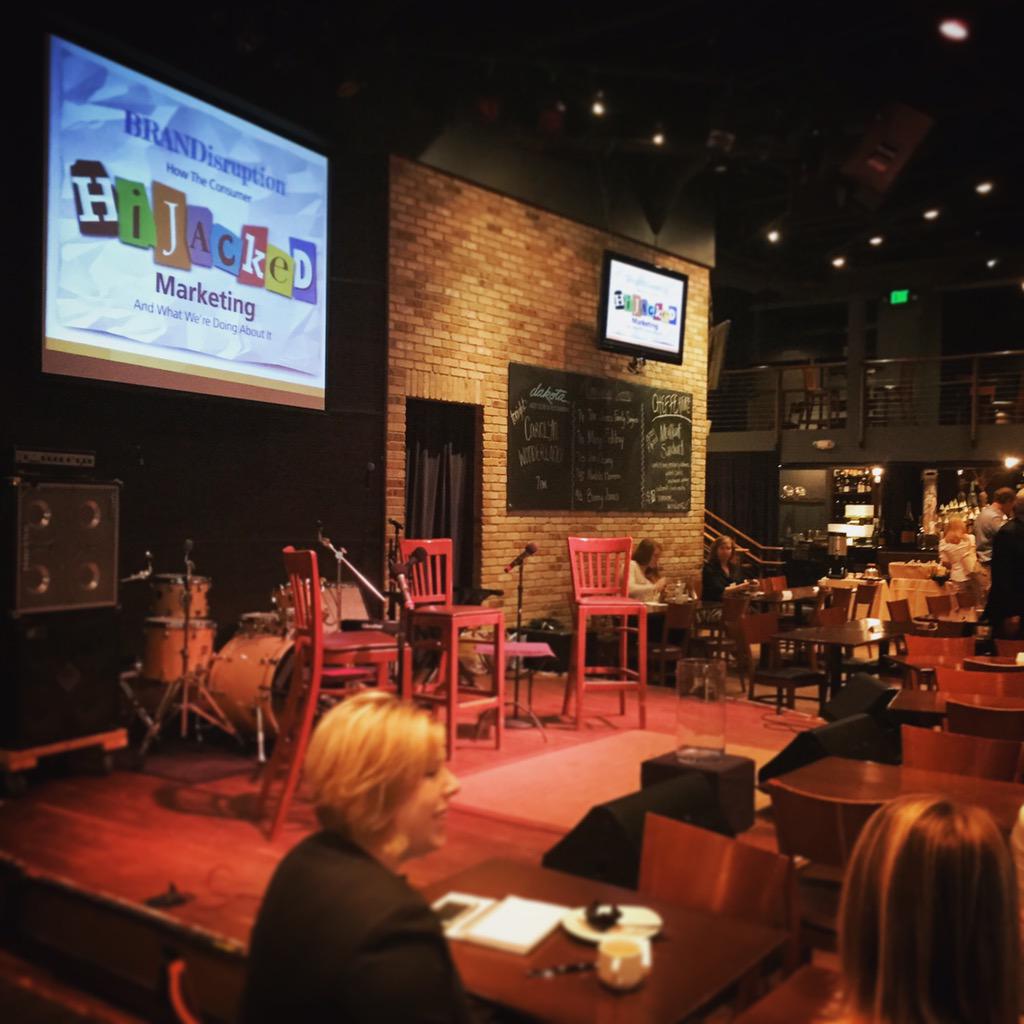 vidtiger's tweet photo. Full house for #CiceronMBA this morn - "How the consumer hijacked marketing" http://t.co/Kj0YnA15jg